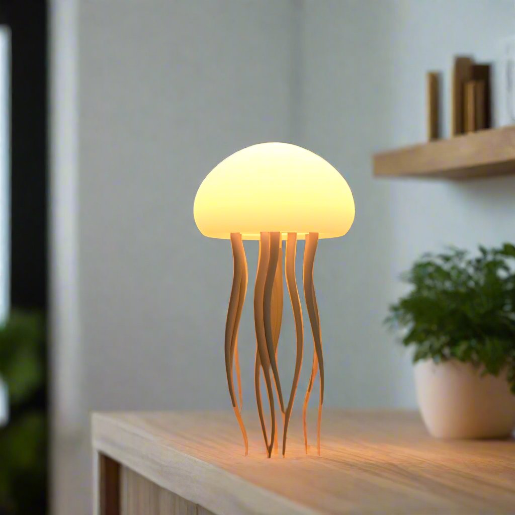 Jellyfish Mood Lamp LED Jellyfish Night Light Portable Jellyfish Lamp Jellyfish Decorations Smart Table Lamp For Bedside Desk